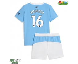 Manchester City Rodri Hernandez #16 Hemmaställ Barn 2025-26 Kortärmad (+ Korta byxor) Manchester City Rodri Hernandez #16 Hemmaställ Barn 2025-26 Kortärmad (+ Korta byxor)